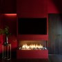 South Kensington penthouse | Bespoke fireplace in master bedroom | Interior Designers